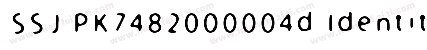 SSJ PK7482000004d Identity H字体转换